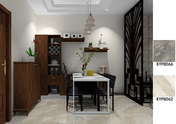 陶瓷一線品牌金艾陶瓷磚現(xiàn)代風格裝修效果圖