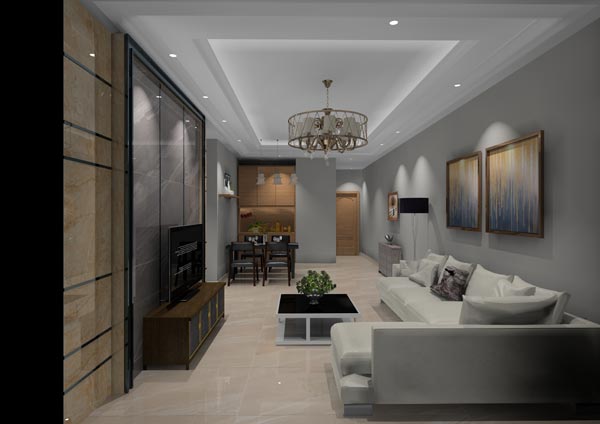 金艾陶家裝：佛山燈湖華府90㎡現(xiàn)代簡(jiǎn)約裝修效果鑒賞