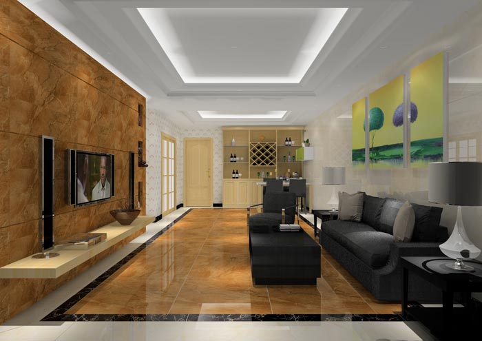 金艾陶家裝：佛山合景新鴻基·瀧景110㎡簡約現(xiàn)代裝修效果鑒賞