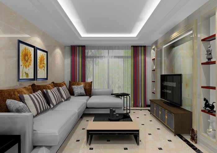 金艾陶家裝：佛山水悅龍灣92㎡的現(xiàn)代風(fēng)格裝修鑒賞