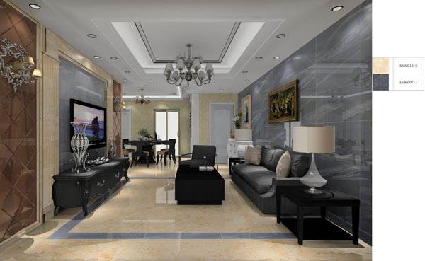 金艾陶家裝：井岡山和諧家園安置小區(qū)130㎡歐式風格裝修鑒賞