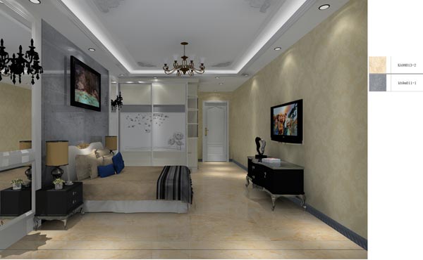 金艾陶家裝：井岡山和諧家園安置小區(qū)130㎡歐式風格裝修鑒賞