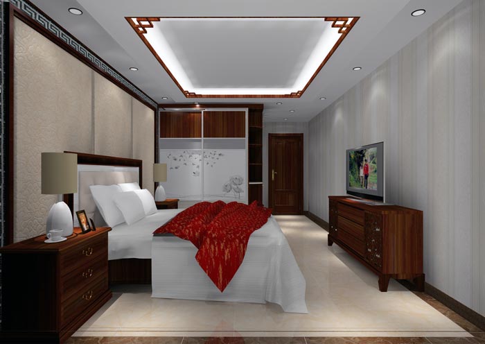 金艾陶家裝：井岡山和諧家園安置小區(qū)130㎡中式風格裝修鑒賞