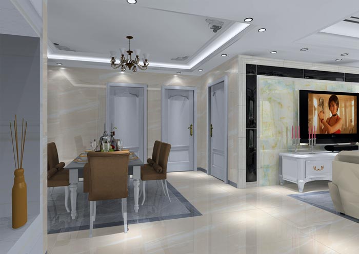 金艾陶家裝：井岡山和諧家園安置小區(qū)130㎡簡(jiǎn)歐風(fēng)格裝修鑒賞