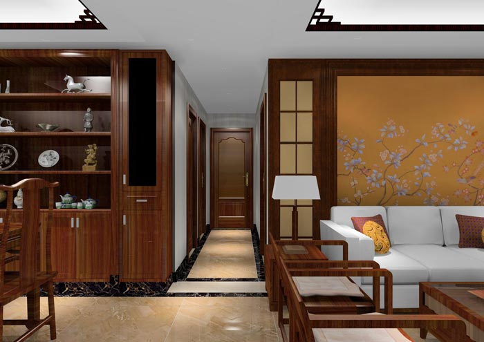 金艾陶家裝:佛山獅山上林苑90㎡中式風(fēng)格裝修鑒賞