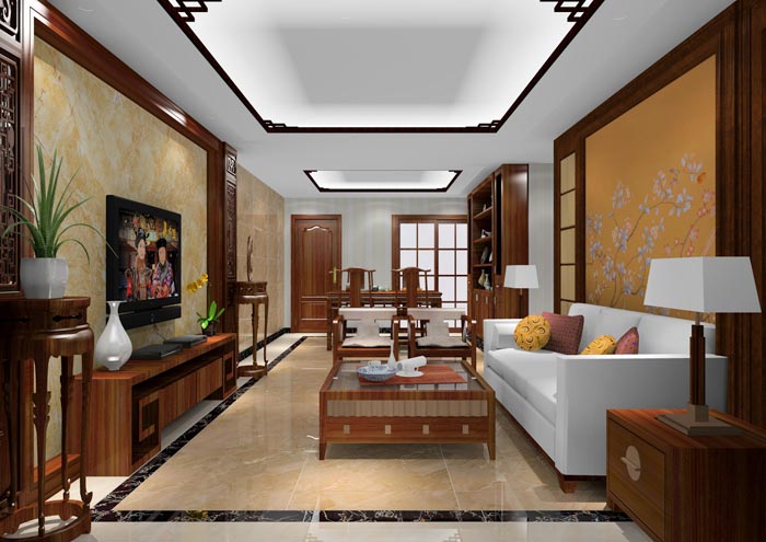 金艾陶家裝:佛山獅山上林苑90㎡中式風(fēng)格裝修鑒賞