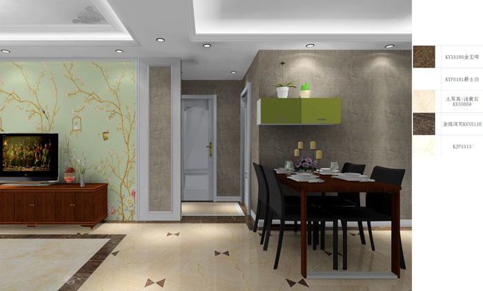 金艾陶家裝：成都時代錦繡78㎡的簡歐風(fēng)格裝修鑒賞