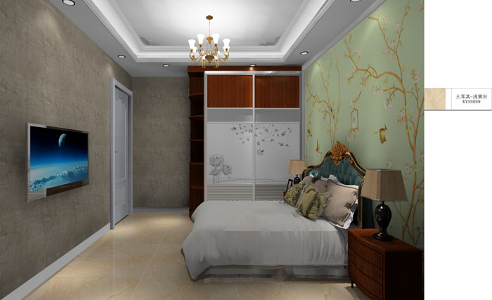 金艾陶家裝：成都時代錦繡78㎡的簡歐風(fēng)格裝修鑒賞