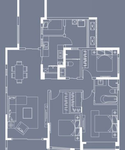 金艾陶家裝：成都中環(huán)豐錦153㎡的歐式風格裝修鑒賞