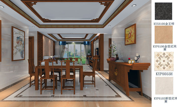 金艾陶家裝:佛山禪城怡翠晉盛花園132㎡的中式風(fēng)格裝修鑒賞