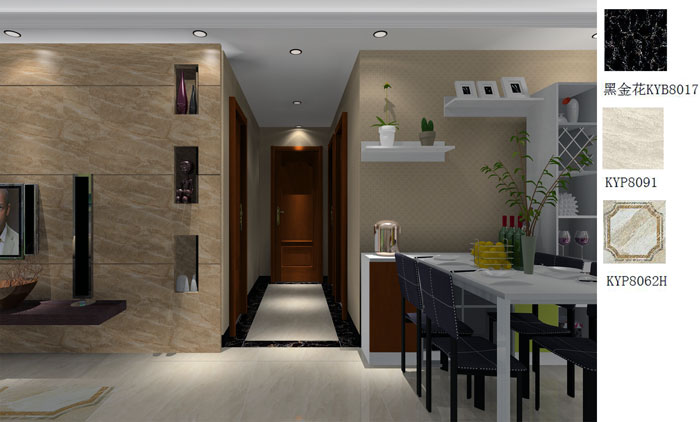 金艾陶家裝：佛山禪城怡翠晉盛花園91㎡的現(xiàn)代風(fēng)格裝修鑒賞