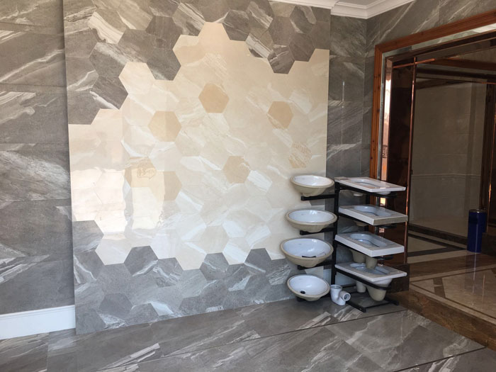 【專賣(mài)店推薦】陶瓷一線品牌金艾陶瓷磚潮南店實(shí)景鑒賞