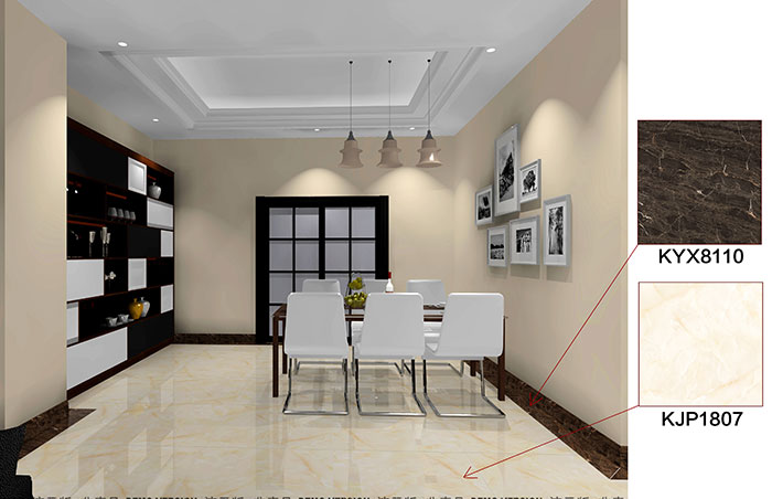 佛山萬(wàn)科·湖岸裝修案例餐廳效果圖