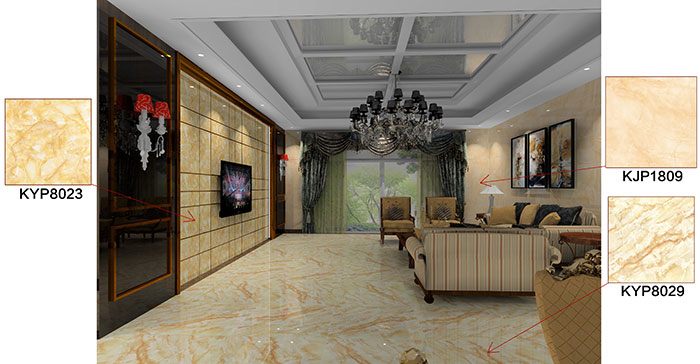 佛山萬(wàn)科·湖岸裝修案例客廳效果圖